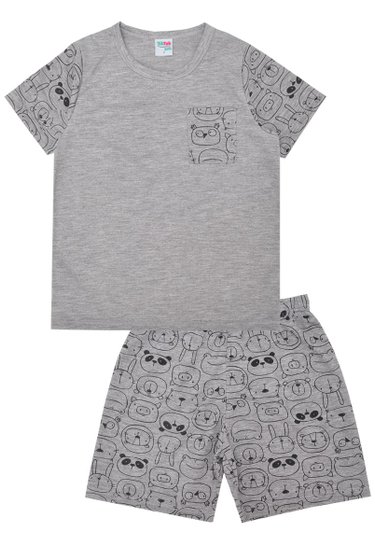 Pijama Masculino Mescla Bichinhos TikTak Kids